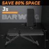 BARWING 90° Adjustable Weight Bench Workout Bench, 800 LB Heavy Duty Incline Decline Bench for Home Gym, Easy Assembly Foldable Training Lifting Bench, Ultra Short Gap 2023 New Version - Image 5