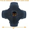 YAMTHR Cane Tip with Quad Support Rubber Foot for Walking Canes 3/4 Inch Shaft, Self-Standing, Anti-Slip Stable Four Point Cane Tip Universal 4 Leg Attachment for Walking Stick - Quad Cane Tip - Image 4