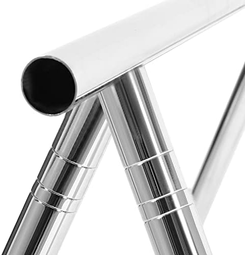 KUAFU Yoga Stand with Yoga Swing Inversion Portable Stand Yoga Frame Yoga Sling Inversion Equipment Steel Silvery for Indoor and Outdoor Triangle Structure - Image 9