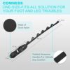 Foot and Calf Stretcher-Stretching Strap For Plantar Fasciitis, Heel Spurs, Foot Drop, Achilles Tendonitis & Hamstring. Yoga Foot & Leg Stretch Strap. (Black) - Image 5