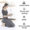 MALTAY Foldable Meditation Bench, Ergonomic Wooden Comfortable Kneeling Stool, Improves Posture Prayer Kneeler Stool for Tea Ceremony, Yoga, Praying - Image 2