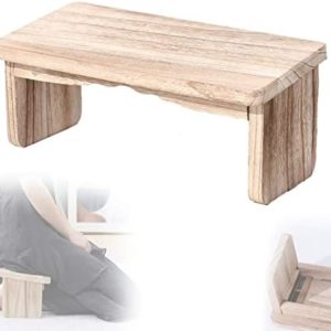 MALTAY Foldable Meditation Bench, Ergonomic Wooden Comfortable Kneeling Stool, Improves Posture Prayer Kneeler Stool for Tea Ceremony, Yoga, Praying