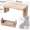 MALTAY Foldable Meditation Bench, Ergonomic Wooden Comfortable Kneeling Stool, Improves Posture Prayer Kneeler Stool for Tea Ceremony, Yoga, Praying - Image 5