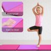 ZENOVA Gymnastics Mat 3'x6'x2''/ 4'x10'x2'' Foldable Tumbling Mat Exercise Mat for Home Aerobics Workout Fitness Gym Floor Mats - Image 3