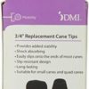 DMI Walker and Cane Tips with Metal Inserts, ¾ Inch, Black, 2 Count (Pack of 1) - Image 4