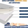 CYMULA Memory Foam Camping Mattress Pad Sleeping Mat Portable Roll Up Mattress for Adults Camping Bed Pads for Sleeping, Guest Bed for Sleepover Car Bed with Travel Bag - Image 2