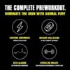 Animal Fury Pre Workout Powder Supplement – Energize Your Workout With More Focus, Energy, Endurance and Pumps, Green Apple - 20 Servings - Image 3