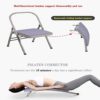 AHXF Yoga Chair Yoga Auxiliary Chair with Lumbar Back Solid Anti-Slip Stable and Durable Backless Flexibility and Strength Training Tool Foldable Balance Handstand Training Tool (Color : Gold) - Image 3