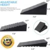 Squat Wedge 5 Heights Adjustable Metal Slant Board for Heel Elevated Squats 2PCS Calf Stretcher Block Enhance Mobility and Strength Performance - Image 5