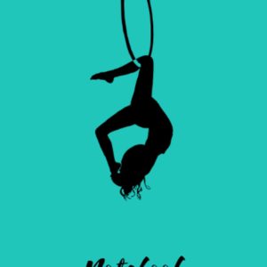 Notebook: A bright, aerial themed journal with 120 pages. Ideal for lovers of aerial hoop, gymnasts or their instructors