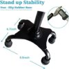 Quad Walking Cane Foldable Adjustable Portable Stick Men & Women and Seniors - Lightweight & Sturdy with 4-Pronged Base for Extra Stability Balance,Self Standing Foam Padded Offset Handle - Image 5