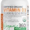 Bronson Vitamin D3 10,000 IU (250 mcg) Immune Support, Healthy Muscle Function & Bone Health, High Potency Organic Non-GMO Vitamin D Supplement, 360 Tablets - Image 5