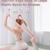 YOTTOY Yoga Strap and Resistance Bands-Exercise Elastic Bands for Working Out Women with 10 Loops-Perfect for Stretching and Physical Therapy - Image 2