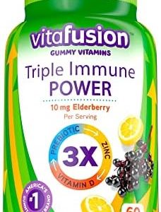 Vitafusion Triple Immune POWER Gummy Vitamins, 60ct