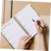 GRIRIW Notebook Work Notepad Binder Notebook Workout Notebook Daily Schedule Notepad Planning Notebook Work Schedule Book Workout Agenda Notepad Fitness Plan for Women Workout Planner A5 - Image 2