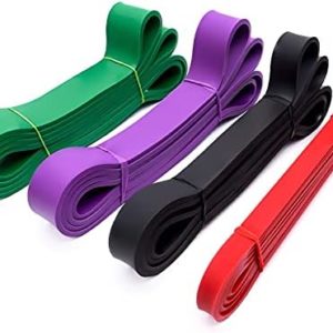 Pull Up Resistance Bands Set of 4 for Men and Women, Assistance Band for Exercise for Resistance Training Powerlifting, Gyms, Mobility Home Fitness, with Carrying Bag(4pcs)