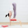 WYNDD Yoga Inverted Bench Home Inverted Chair for The Foot and Balance Training core Strength to Build a Yoga Body Exercise Chair red 63 * 41 * 38cm - Image 3
