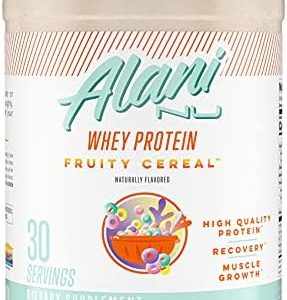 Alani Nu Whey Protein Powder, 23g of Ultra-Premium, Low Fat Blend of Fast-digesting Protein, Fruity Cereal, 30 Servings