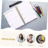 GRIRIW Notebook Work Notepad Binder Notebook Workout Notebook Daily Schedule Notepad Planning Notebook Work Schedule Book Workout Agenda Notepad Fitness Plan for Women Workout Planner A5 - Image 4