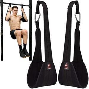 Legend Legacy Ab Straps for Pullup Bar Attachment & Abdominal Muscle Building Ab Sling Straps for Padded Arm Support - Hanging Workout Pull Up Straps for Men & Women