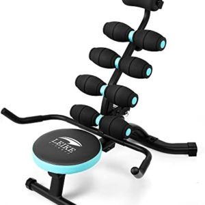 Multifunctional Workout Chair with Foam Roller for Core & Abdominal Strength Training,Back Relax Back Stretching 360° Rotating Seat