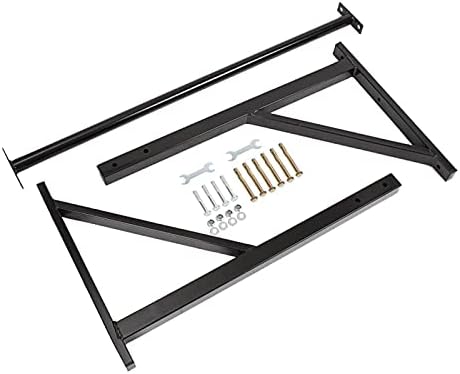 IRONWALLS Pull Up Bar Wall Mounted Home Gym, 500lbs Capacity Heavy Duty Iron Chin Up Bar Upper Body Workout Bar for Strength Training Equipment, Fitness Exercise Frame for Indoor Outdoor Use - Image 7