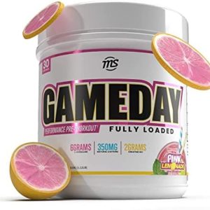 Man Sports Game Day Pre-Workout Supplement - Taurine - Creatine HCL - 30 Servings - Pink Lemonade