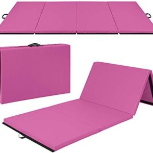 Best Choice Products 10ftx4ftx2in Folding Gym Mat 4-Panel Exercise Gymnastics Aerobics Workout Fitness Floor Mats w/Carrying Handles