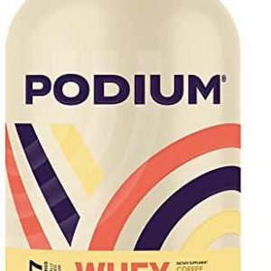 Podium Nutrition, Whey Protein Powder, Coffee Ice Cream, 27 Servings, 25g of Whey Protein Per Serving, Gluten Free, Soy Free