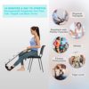 Foot and Calf Stretcher-Stretching Strap For Plantar Fasciitis, Heel Spurs, Foot Drop, Achilles Tendonitis & Hamstring. Yoga Foot & Leg Stretch Strap. (Black) - Image 3