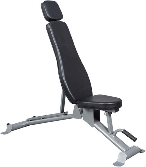 ROLTIN Home Bird Bench Press Adjustable Positions Incline Decline Sit Up Bench Improved Cushion for Exercise, Rated Full Body Workout Foldable Bench Squat Rack