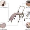 AHXF Yoga Chair Yoga Auxiliary Chair with Lumbar Back Solid Anti-Slip Stable and Durable Backless Flexibility and Strength Training Tool Foldable Balance Handstand Training Tool (Color : Gold) - Image 6