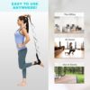 Foot and Calf Stretcher-Stretching Strap For Plantar Fasciitis, Heel Spurs, Foot Drop, Achilles Tendonitis & Hamstring. Yoga Foot & Leg Stretch Strap. (Black) - Image 6