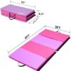 ZENOVA Gymnastics Mat 3'x6'x2''/ 4'x10'x2'' Foldable Tumbling Mat Exercise Mat for Home Aerobics Workout Fitness Gym Floor Mats - Image 6