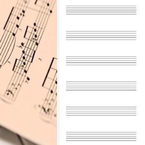 Music Notebook: Blank sheet music notebook to be used as music manuscript. 7 Staves per pages. (Music Books)