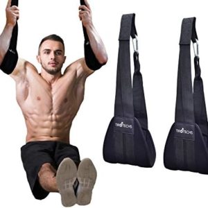 Hanging Ab Straps for Core Training - Heavy Duty Ab Straps for Pullup Bar for Abdominal Muscle Building - Abdominal Slings for Leg Raises - Arm Straps for Obliques Twists, & Abdominal Crunches