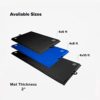 We Sell Mats - 4 ft x 8 ft x 2 in Personal Fitness & Exercise Mat for Home Workout - Lightweight and Folds for Carrying – All Purpose Home Gym Mat – Thick Mat for Yoga, Pilates, Stretches, and Floor Exercises - Image 3