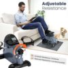 Mini Exercise Bike, AGM Under Desk Bike Pedal Exerciser Foot Cycle Arm & Leg Pedal Exerciser with LCD Screen Displays - Image 3