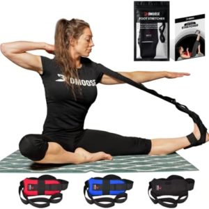 DMoose Calf Stretcher & Foot Stretcher for Plantar Fasciitis - Hamstring Stretcher Stretching Strap for Achilles Tendonitis, Leg Stretcher Ligament Stretching Belt for Pain Relief, Dancers and Yoga