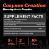 cosynee Creatine Monohydrate Micronized Powder, Best & Purest, Quick Dissolving for Extra Muscular & Cellular Energy* & Lean Muscle Gain* (0.35oz (10g)) - Image 2