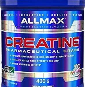 ALLMAX Essentials CREATINE - 400 g Powder - Improves Performance & Training Intensity - Vegan & Gluten Free - 80 Servings