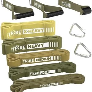 Long Resistance Bands for Working Out - Pull Up Assistance Bands Resistance Bands with Handles, Door Anchor - Stretch Bands for Exercise Bands Resistance Bands Set