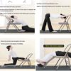 AHXF Yoga Chair Yoga Auxiliary Chair with Lumbar Back Solid Anti-Slip Stable and Durable Backless Flexibility and Strength Training Tool Foldable Balance Handstand Training Tool (Color : Gold) - Image 5