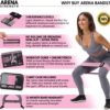 Arena Strength Fabric Booty Bands - Fabric Exercise Bands for Legs and Butt | Fabric Resistance Bands | Hip Resistance Bands with Workout Guide and Carry Case - Image 9
