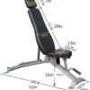 ROLTIN Home Bird Bench Press Adjustable Positions Incline Decline Sit Up Bench Improved Cushion for Exercise, Rated Full Body Workout Foldable Bench Squat Rack - Image 2