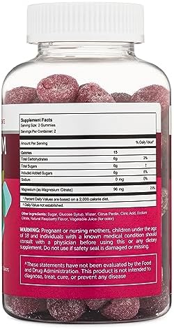 Magnesium Citrate Calm Gummies Supplement for Adults and Kids (100 Count, Large Bottle Size) Natural Calming Chewable Gummy Made in The USA by Herbatech Supplements - Image 2