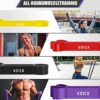 VEICK Resistance Bands for Working Out, Exercise Bands, Workout Bands, Pull Up Assistance Bands, Long Heavy Stretch Bands Set for Men and Women, Power Weight Gym at Home Fitness Equipment - Image 4