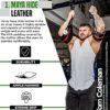 RDX AB Straps for Pull Up Bar Hanging, Maya Hide Leather, Abdominal Muscle Building Padded Arm Support Slings with D-Ring Grip Strap, Leg Raiser Exercise Fitness Workout Training Equipment, Men Women - Image 3