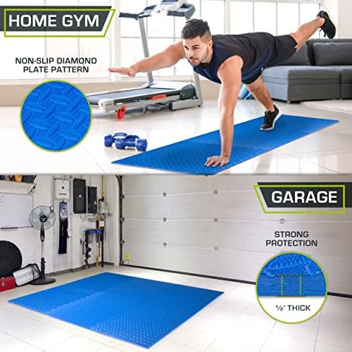 ProsourceFit Puzzle Exercise Mat ½”, EVA Interlocking Foam Floor Tiles for Home Gym, Mat for Home Workout Equipment, Floor Padding for Kids, Available in Packs of 24 SQ FT, 48 SQ FT, 144 SQ FT - Image 3