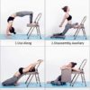 AHXF Yoga Chair Yoga Auxiliary Chair with Lumbar Back Solid Anti-Slip Stable and Durable Backless Flexibility and Strength Training Tool Foldable Balance Handstand Training Tool (Color : Gold) - Image 7